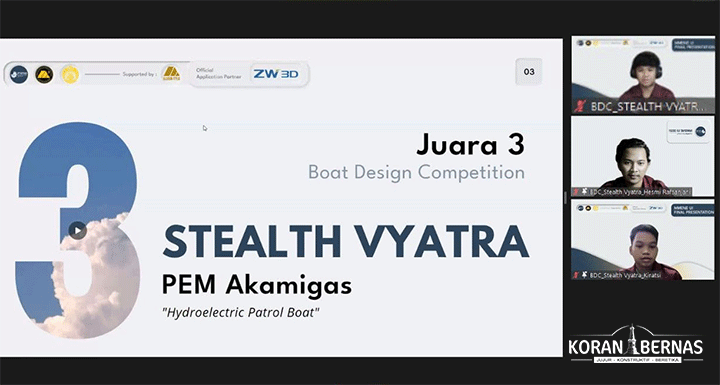Mahasiswa PEM Akamigas Juara 3 Boat Design Competition