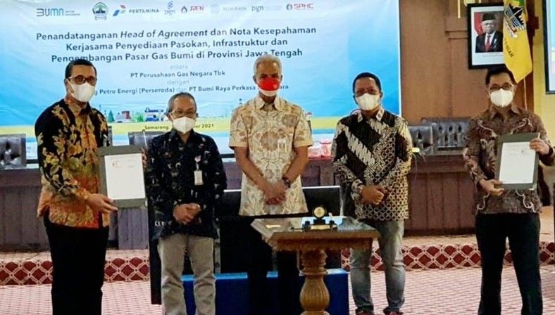 Tandatangani HOA dengan JPEN, Subholding Gas Pertamina Siap Kembangkan Pasar Gas Bumi Jawa Tengah