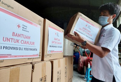Berangkat ke Cianjur, Relawan PMI DIY Dibekali Kemampuan Khusus