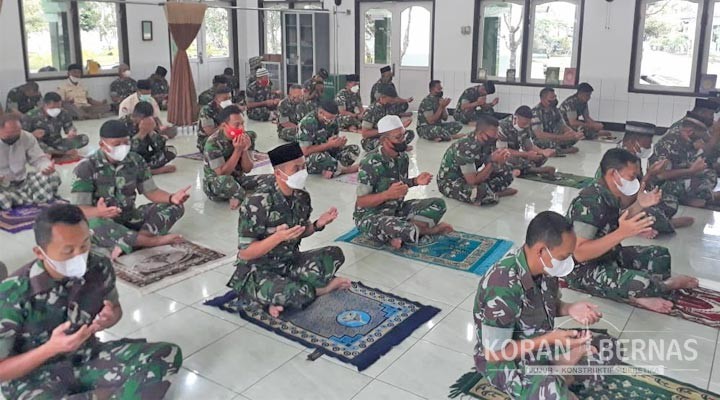 Peringati Hari Juang TNI AD 2021, Korem Wijayakusuma Menggelar Doa Bersama