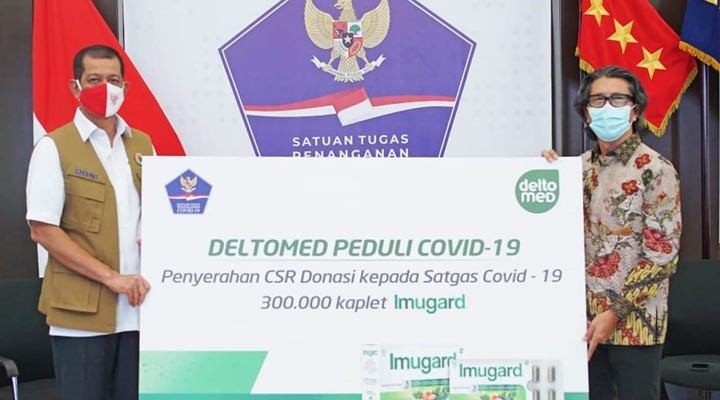 Deltomed Mendonasikan 300 Ribu Kaplet Imugard untuk Nakes 