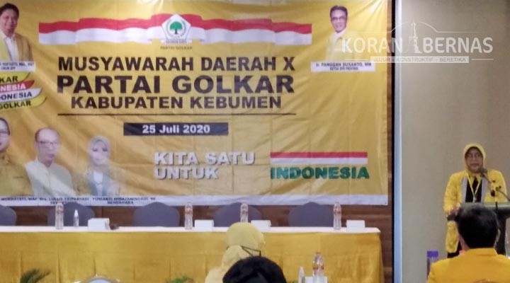Halimah Terpilih Menjadi Ketua DPD Partai Golkar Kebumen