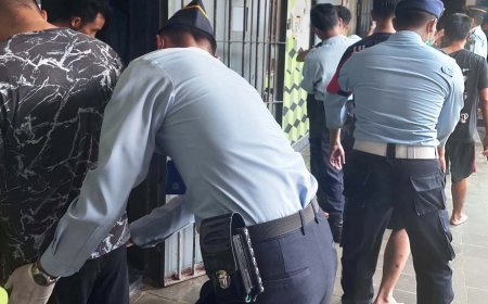 Serentak, Petugas Menggeledah Ratusan Warga Binaan Lapas Kelas IIB Sleman