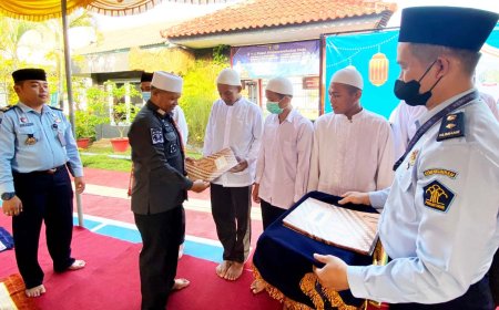 Berkah Hari Raya Idul Fitri, 10 Warga Binaan Lapas Sleman Langsung Bebas