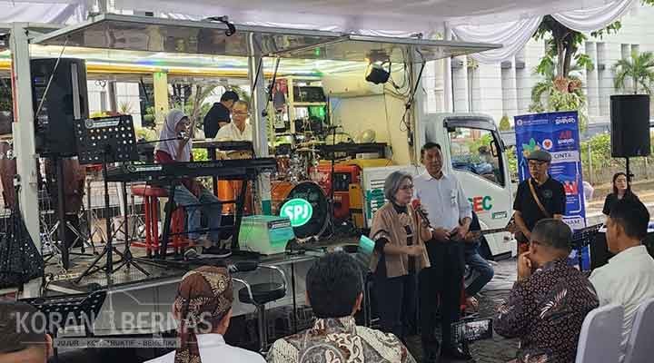 Roadshow Jazz di Jogja, Indah Kurnia Sosialisasi Cinta Rupiah