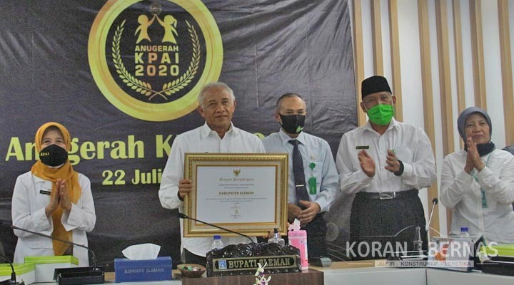 Berkat Forum Komunikasi Sistem Peradilan Pidana Anak, Pemkab Sleman Mendapat Penghargaan KPAI