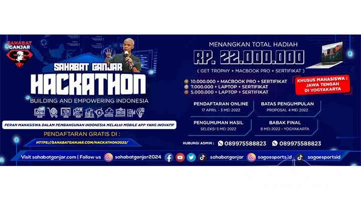 Sahabat Ganjar Gelar Kompetisi Hackathon 2022 Berhadiah Total Puluhan Juta