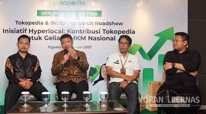 Riset Tokopedia dan INDEF, Inisiatif Hyperlocal Tokopedia Dukung Penjualan UMKM Naik 148 Persen