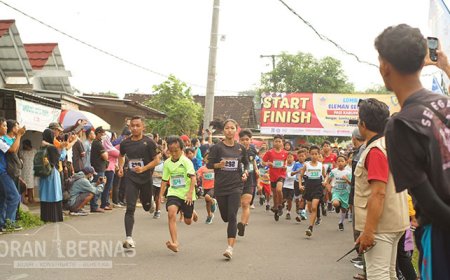 Diikuti 1.112 Peserta, Sleman Sembada Run 2023 Ajang Pencarian Bibit Atlet