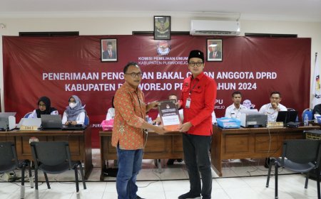 PDI Perjuangan Purworejo Daftarkan 45 Bacaleg ke KPU