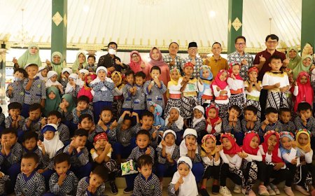 Bupati Sleman Ketamuan 150 Anak TK