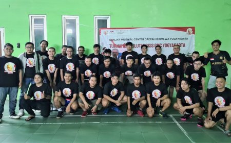 Ganjar Milenial Center Gelar Kompetisi Bulu Tangkis di Sleman