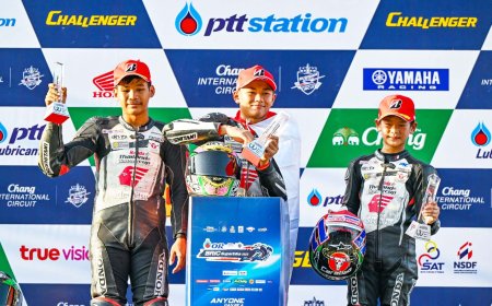 Tampil Dominan, Pebalap Astra Honda Raih Double Podium TTC 2023