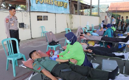 Hari Bhayangkara, Anggota TNI, Polri dan Satpol PP Donor Darah