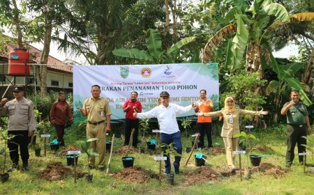 Bersama Karang Taruna, PDAM Kebumen Tanam 1.000 Pohon