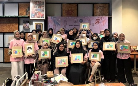 Srikandi Ganjar DIY Gelar Workshop Melukis Bareng Perempuan Milenial