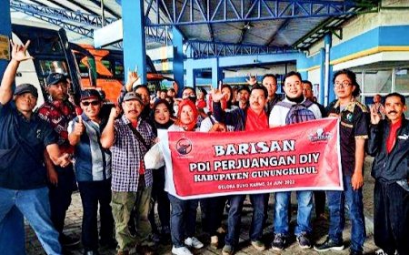 Seribu Kader PDIP Gunungkidul Bergerak ke Jakarta