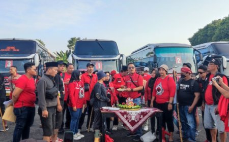 Merayakan Bulan Bung Karno, 700 Simpatisan PDI Perjuangan Yogyakarta ke Jakarta