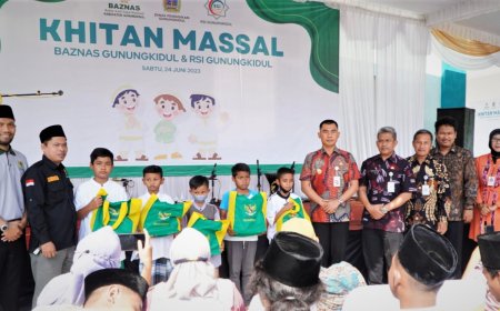 Baznas Gunungkidul Khitan Gratis 206 Anak
