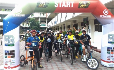 Sehat dan Menyenangkan, Alumni SMA Muhi Gowes Bareng