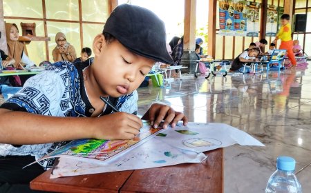 Angkat Potensi Alam, Ndalem Nampan Gelar Lomba Mewarnai