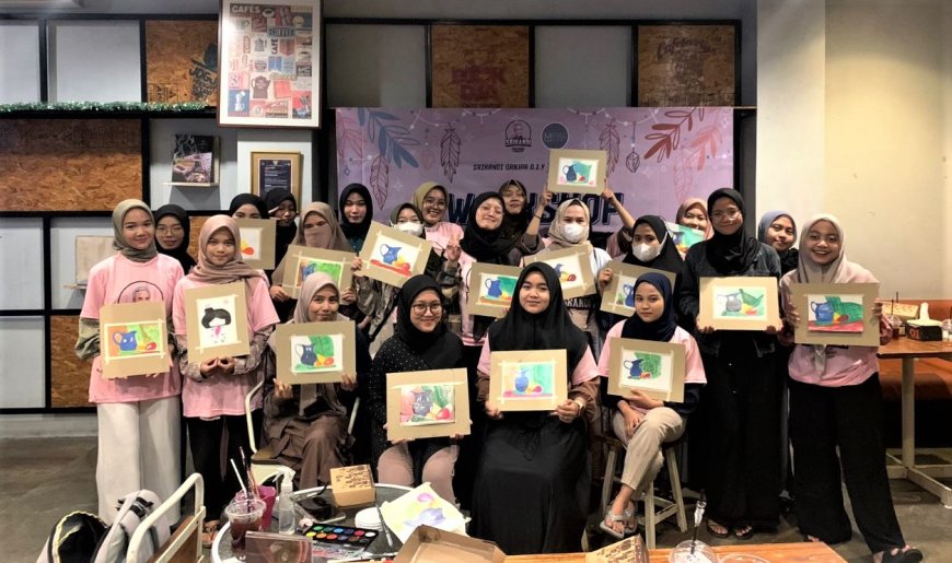 Srikandi Ganjar DIY Gelar Workshop Melukis Bareng Perempuan Milenial
