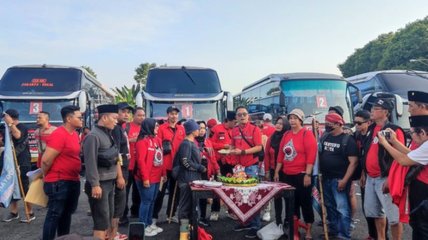 Merayakan Bulan Bung Karno, 700 Simpatisan PDI Perjuangan Yogyakarta ke Jakarta
