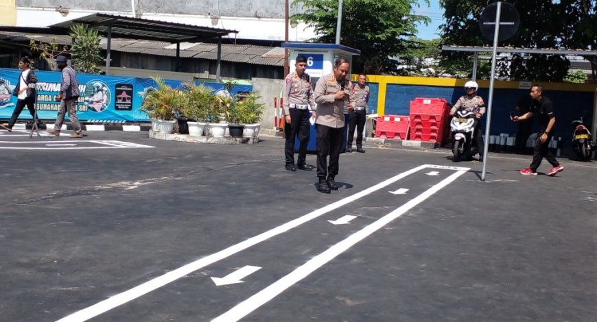 Ujian Praktik SIM C, Polres Bantul Menghapus Zig-zag dan Angka Delapan