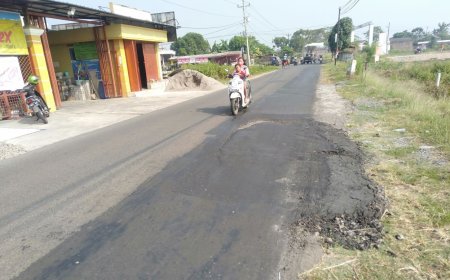 Tiga Kali Diperbaiki, Jalan Delanggu Rusak Lagi