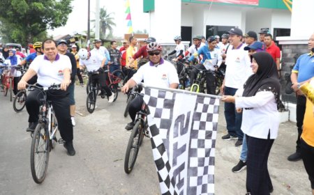Ribuan Pesepeda Ramaikan Hari Bhakti Adyaksa