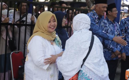 Disambut Bupati, Jamaah Haji Kembali ke Sleman