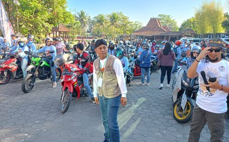 Ratusan Pemotor Anggota ALPI Mengikuti Touring Wisata Explore Magelang
