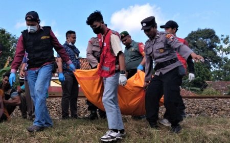 Pulang dari Pasar, Pejalan Kaki Tewas Tertabrak Kereta Api