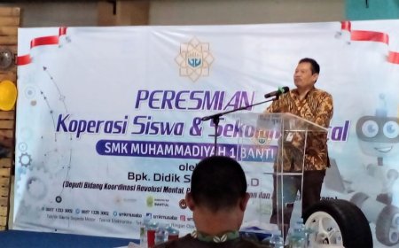 Jadi Pilot Project Nasional, Koperasi Siswa SMK Muhammadiyah 1 Diresmikan
