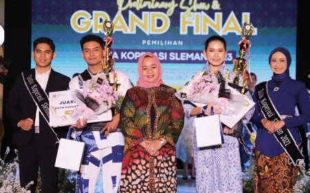 Fauzan dan Bulan Dinobatkan Sebagai Duta Koperasi Sleman 2023
