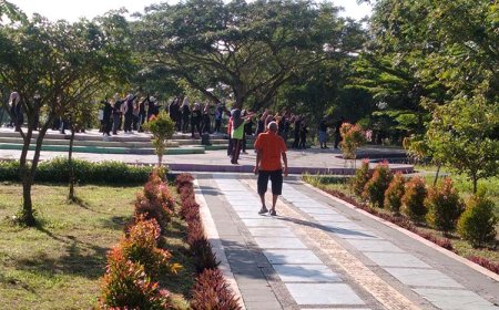 Hutan Kota Kebumen Menjadi Pilihan Warga untuk Olahraga Ringan