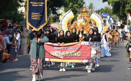 Berlangsung Meriah, Kirab Hari Jadi ke-77 Kalurahan Tlogoadi