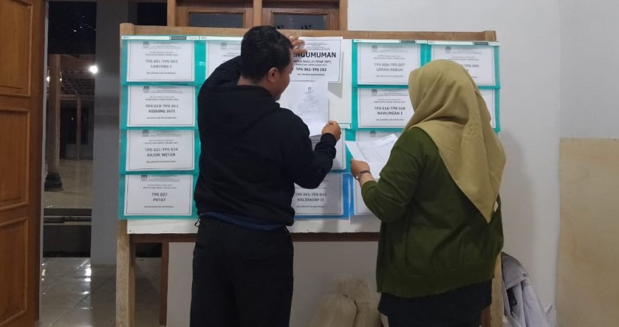 KPU Bantul Mengumumkan DPT Pemilu 2024, Jumlahnya 742.074 orang