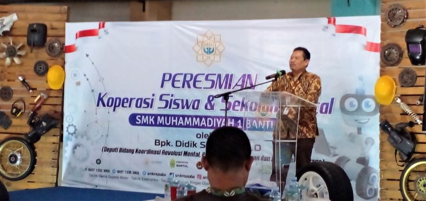 Jadi Pilot Project Nasional, Koperasi Siswa SMK Muhammadiyah 1 Diresmikan