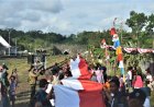 Di Terowongan Kereta Api Ijo Terbentang Bendera Merah Putih Sepanjang 1.000 Meter