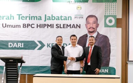 Adit Setiawan Dilantik Jadi Ketua Umum HIPMI Sleman yang Baru