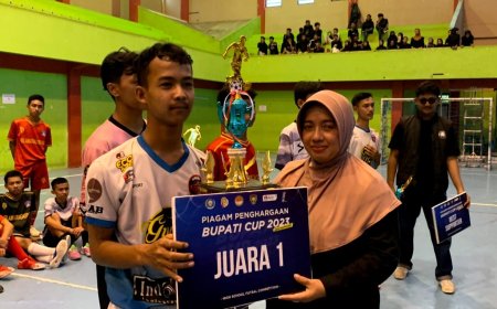SMK Pancasila 1 Purworejo Juara Turnamen Futsal Bupati Cup 2023
