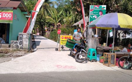 Warga Sucen Purworejo Mempersoalkan Pembangunan Jalan Cor Beton