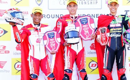 Pebalap Astra Honda Kuasai Podium ARRC Mandalika