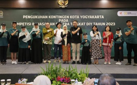 Kontingan Kota Yogyakarta Siap Mengikuti Kompetisi Bahasa dan Sastra 2023