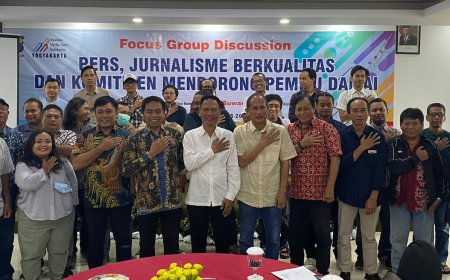 Wartawan di Yogyakarta Deklarasi Lawan Hoaks dan Mendukung Pemilu Damai