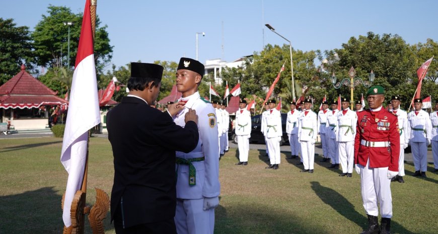Wakil Bupati Klaten Mengukuhkan Paskibraka 2023