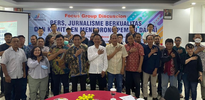 Wartawan di Yogyakarta Deklarasi Lawan Hoaks dan Mendukung Pemilu Damai