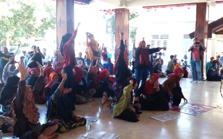 Warga Ponggok II Bantul Demo Tolak Pembangunan Instalasi Limbah Tinja
