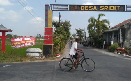 Cegah Kerusakan, Pemdes Sribit Melarang Truk Bertonase Tinggi Lewat Jalan Desa